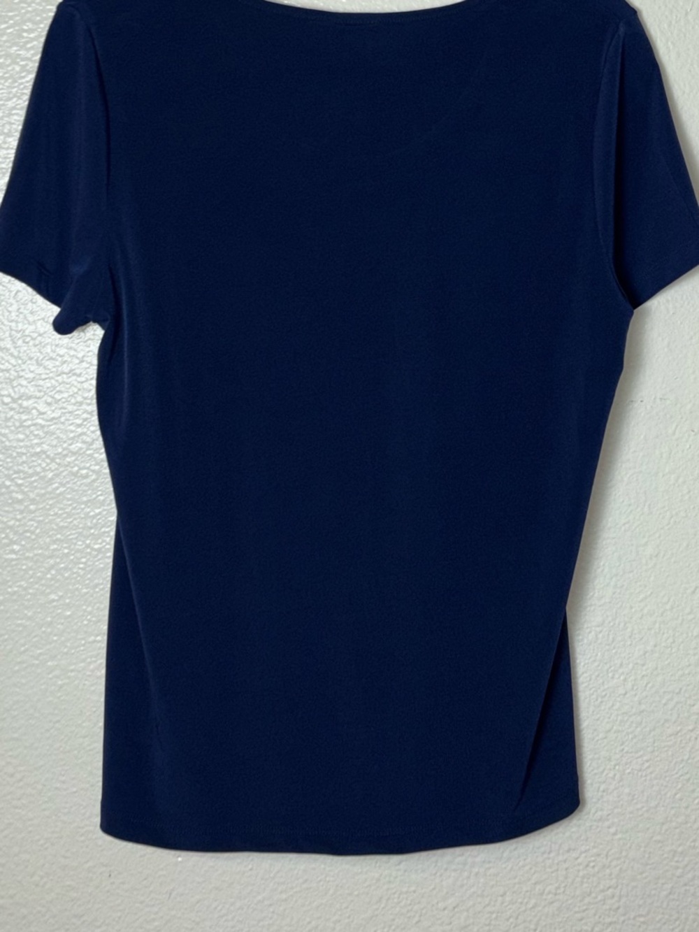 Chico's side-knot grommet top in navy blue women's size medium Chicos size 1 - Picture 10 of 16